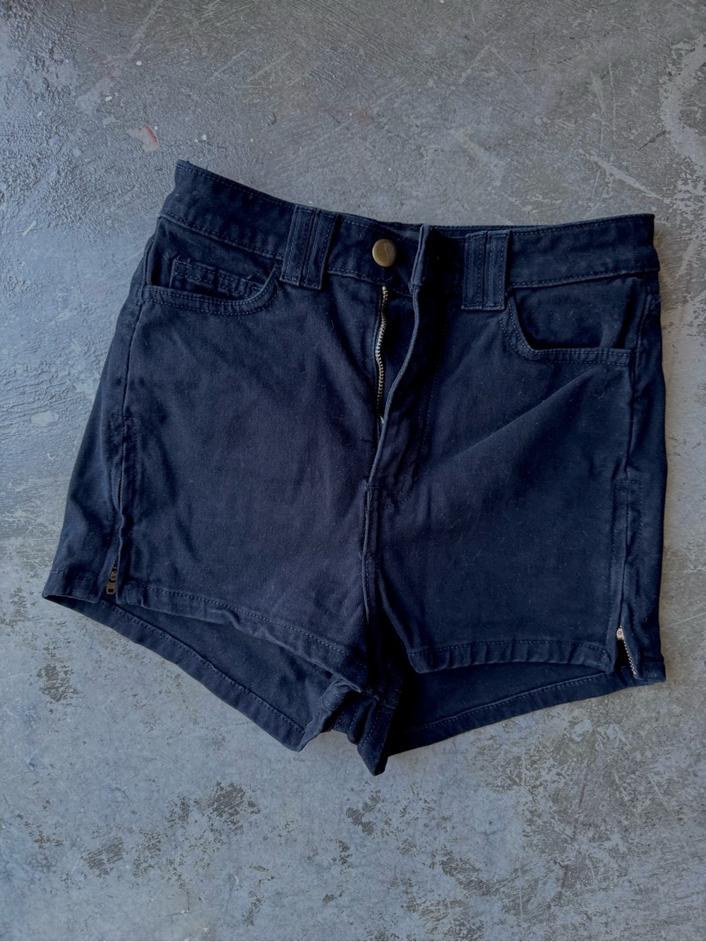 Black High-Rise Women's Shorts